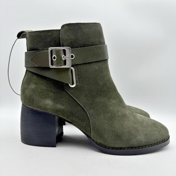 Liverpool Los Angeles Shoes - Liverpool Womens Encino Ankle Bootie US 11 M Green Suede NWOB